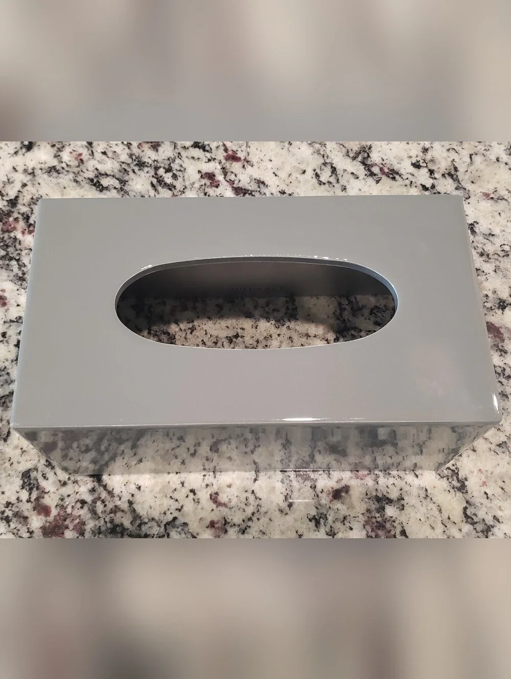 Gray Gloss Hand Made Mike&Ally Large Tissue Box Cover - Home Bath
